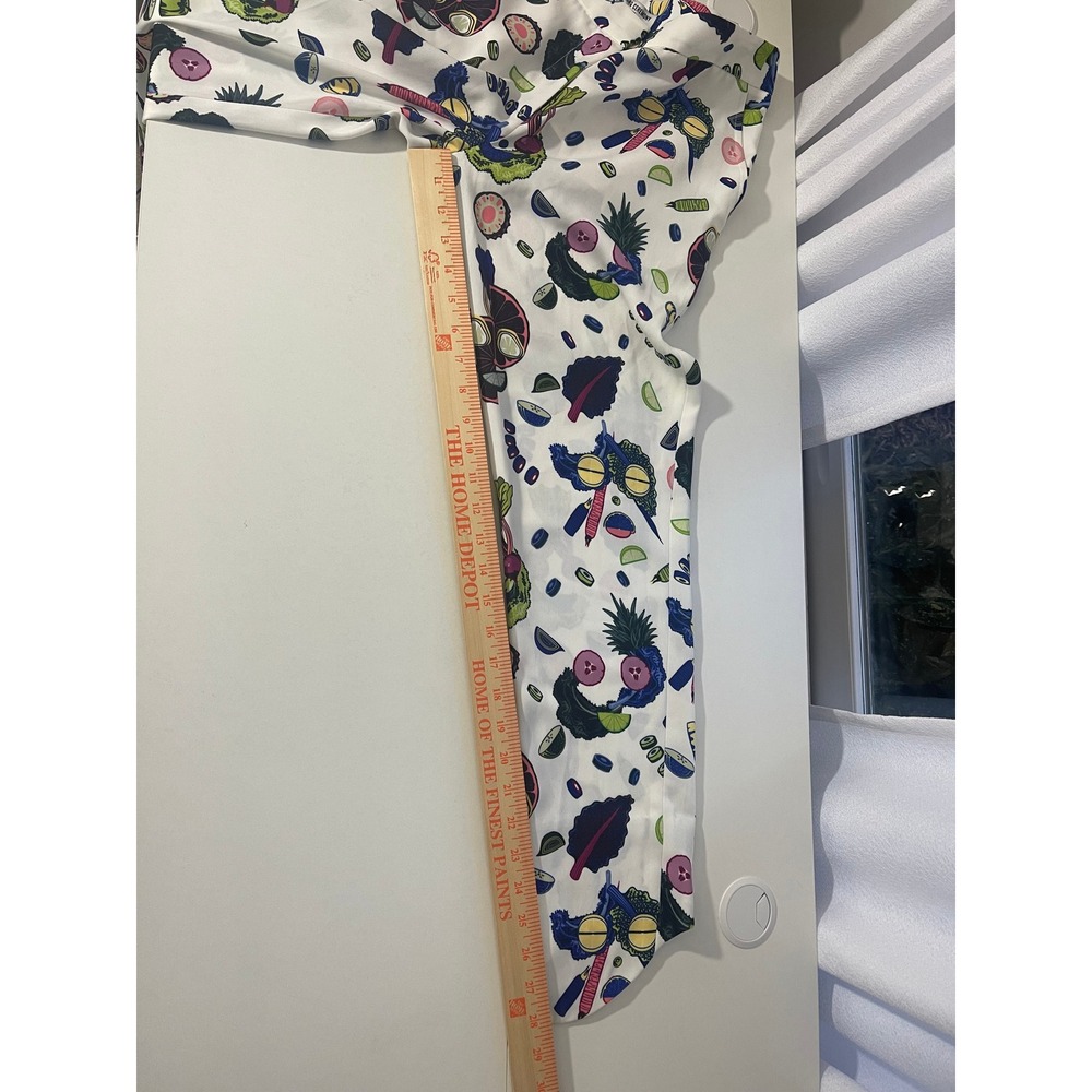 Opening Ceremony Fun Whimsical Print Ankle Trousers White Multicolor Size 2 NWT - Picture 8 of 11